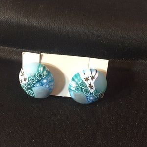 Glass earrings